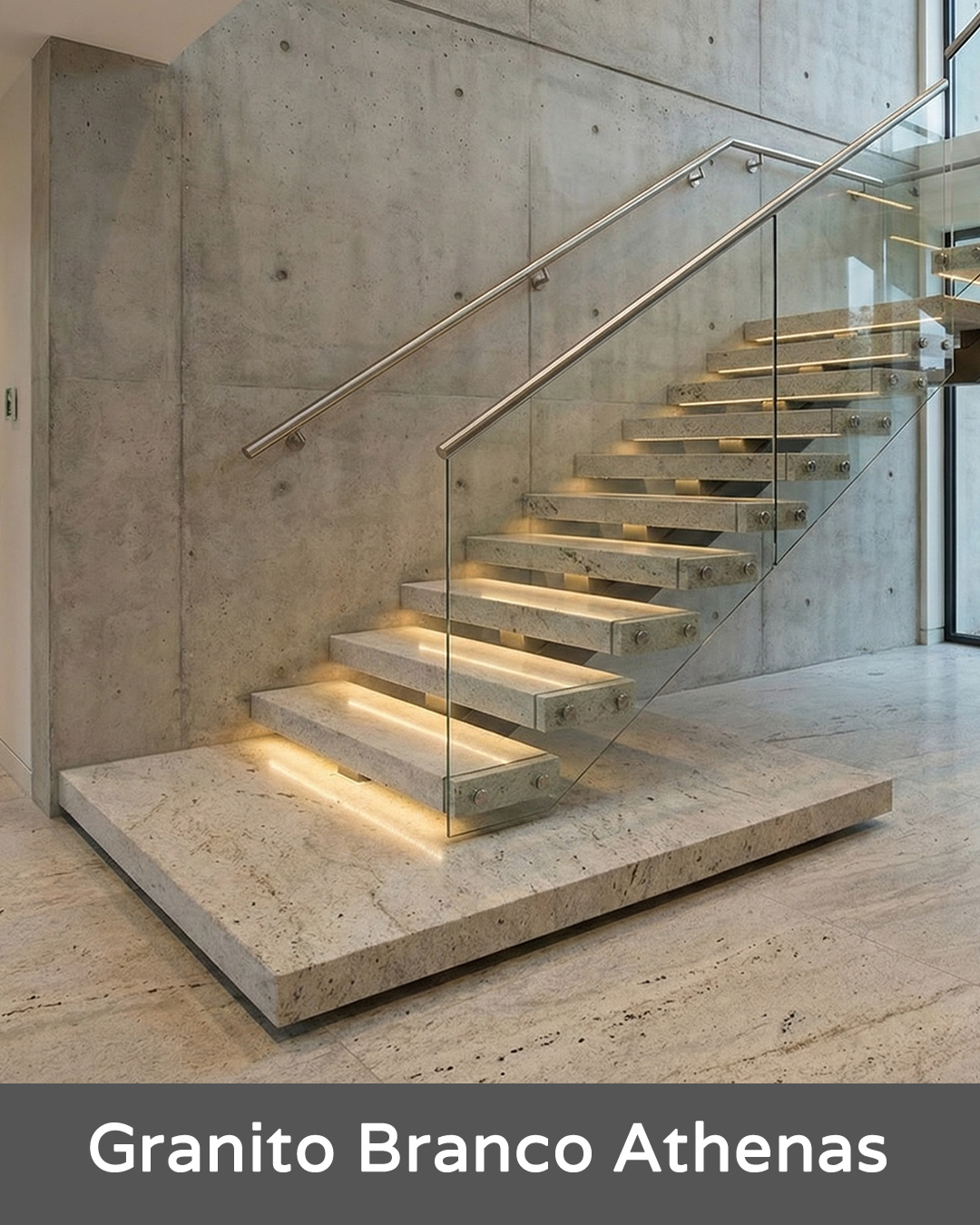 Escadaria – Granito Branco Athenas